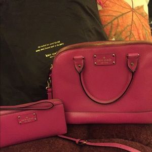 Kate Spade leather bag and wallet